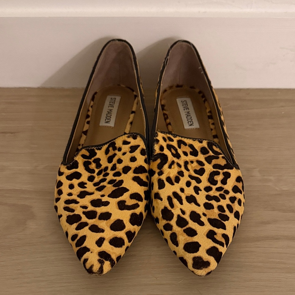 Steve Madden Leopard Print Loafer Flats